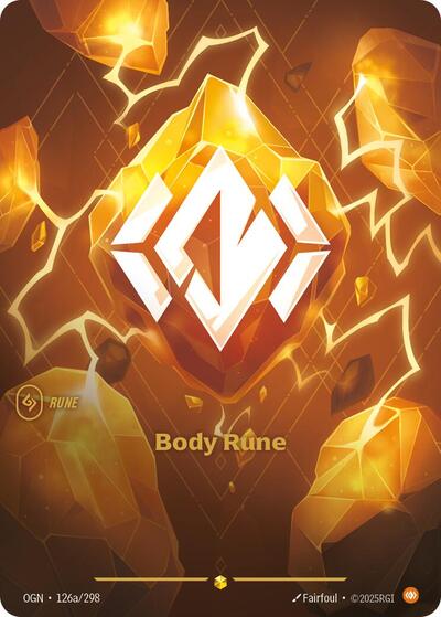 Body Rune (Showcase) (Alternate Art) [OGN-126a-S-ALT]