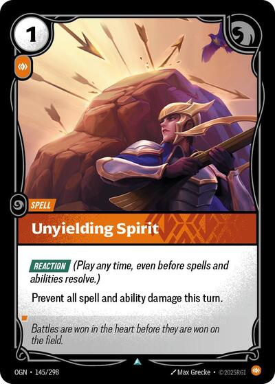 Unyielding Spirit (Uncommon) [OGN-145-U]