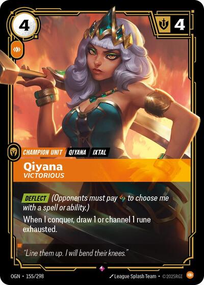 Qiyana - Victorious (Rare) [OGN-155-R]