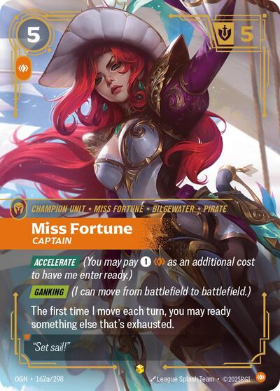 Miss Fortune - Captain (Showcase) (Alternate Art) [OGN-162a-S-ALT]