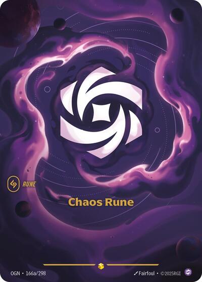 Chaos Rune (Showcase) (Alternate Art) [OGN-166a-S-ALT]