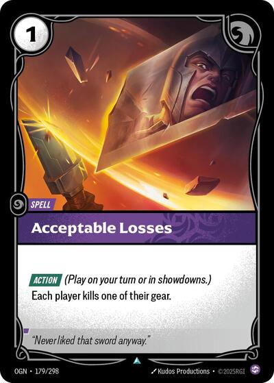 Acceptable Losses (Uncommon) [OGN-179-U]