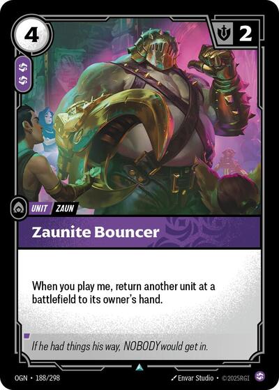 Zaunite Bouncer (Uncommon) [OGN-188-U]