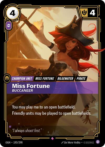 Miss Fortune - Buccaneer (Rare) [OGN-193-R]