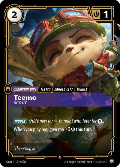 Teemo - Scout (Rare) [OGN-197-R]