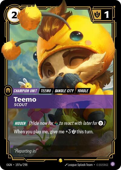 Teemo - Scout (Showcase) (Alternate Art) [OGN-197a-S-ALT]