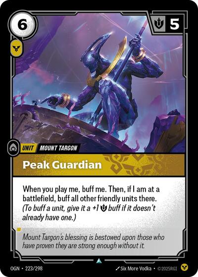 Peak Guardian (Uncommon) [OGN-223-U]