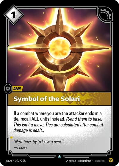 Symbol of the Solari (Uncommon) [OGN-227-U]