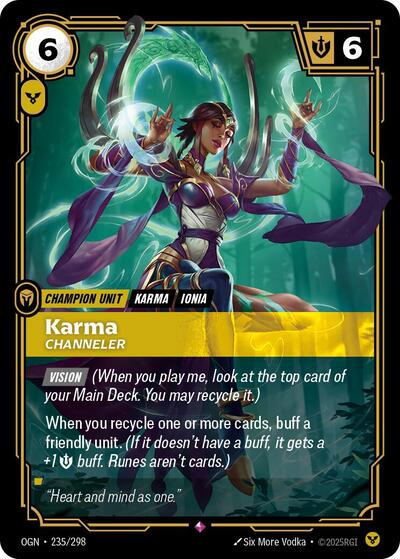 Karma - Channeler (Rare) [OGN-235-R]