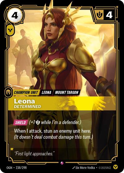 Leona - Determined (Rare) [OGN-238-R]