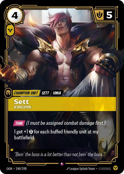 Sett - Kingpin (Rare) [OGN-240-R]