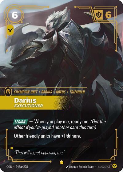 Darius - Executioner (Showcase) (Alternate Art) [OGN-243a-S-ALT]