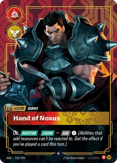 Darius - Hand of Noxus (Rare) [OGN-253-R]
