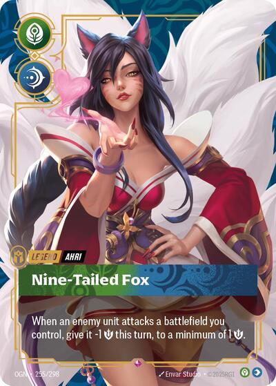 Ahri - Nine-Tailed Fox (Rare) [OGN-255-R]