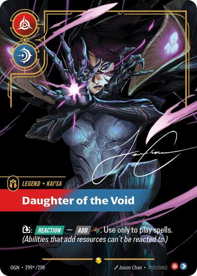Kai'Sa - Daughter of the Void (Showcase) (Signature) [OGN-299*-S-SIG]