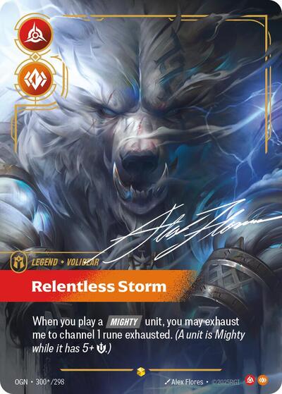 Volibear - Relentless Storm (Showcase) (Signature) [OGN-300*-S-SIG]