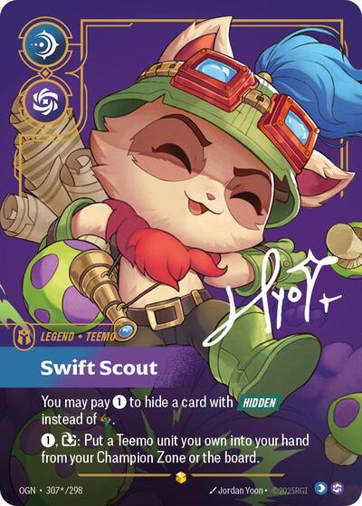 Teemo - Swift Scout (Showcase) (Signature) [OGN-307*-S-SIG]
