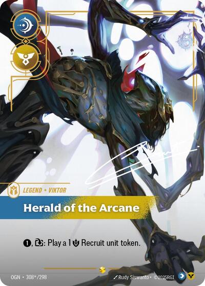 Viktor - Herald of the Arcane (Showcase) (Signature) [OGN-308*-S-SIG]