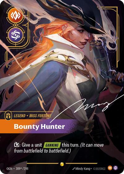 Miss Fortune - Bounty Hunter (Showcase) (Signature) [OGN-309*-S-SIG]