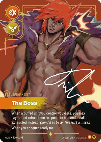 Sett - The Boss (Showcase) (Signature) [OGN-310*-S-SIG]
