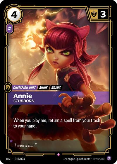 Annie - Stubborn (Rare) [OGS-010-R]