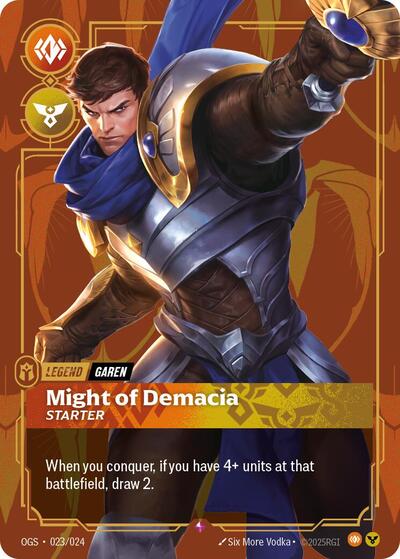 Garen - Might of Demacia (Rare) [OGS-023-R]