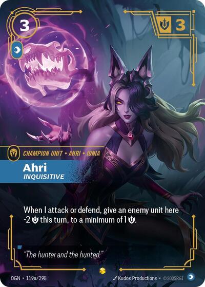 Ahri - Inquisitive (Showcase) (Alternate Art) [OGN-119a-S-ALT]