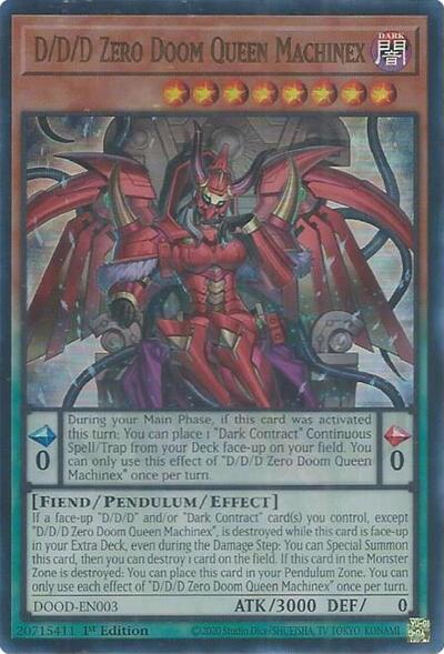 D/D/D Zero Doom Queen Machinex (Ultra Rare) [DOOD-EN003-UR]
