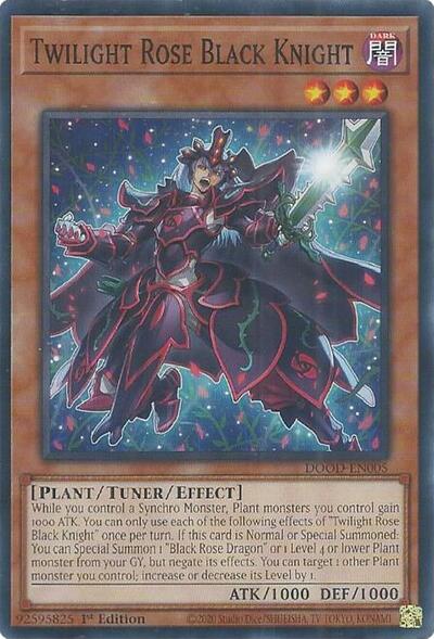 Twilight Rose Black Knight (Common) [DOOD-EN005-C]