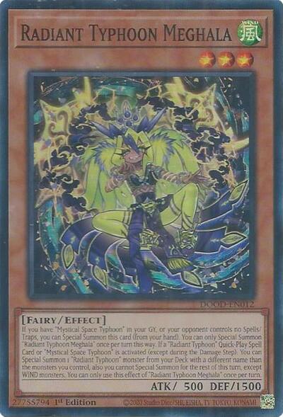 Radiant Typhoon Meghala (Super Rare) [DOOD-EN012-SuR]