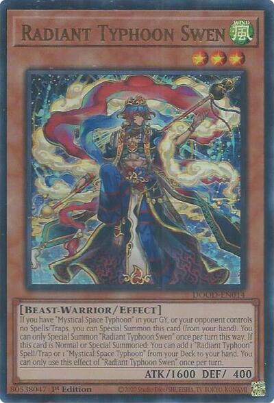 Radiant Typhoon Swen (Ultra Rare) [DOOD-EN014-UR]