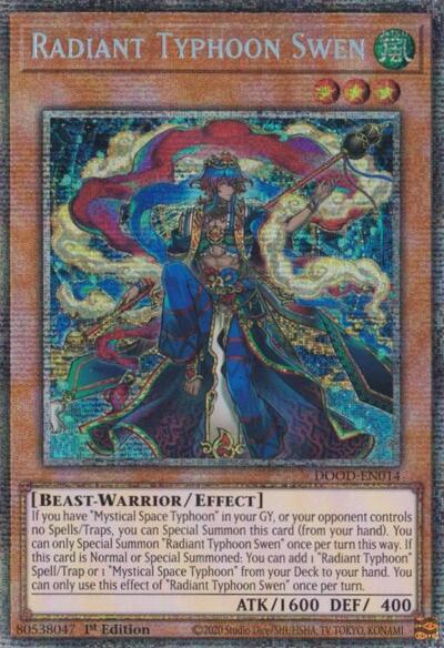 Radiant Typhoon Swen (Starlight Rare) [DOOD-EN014-StR]