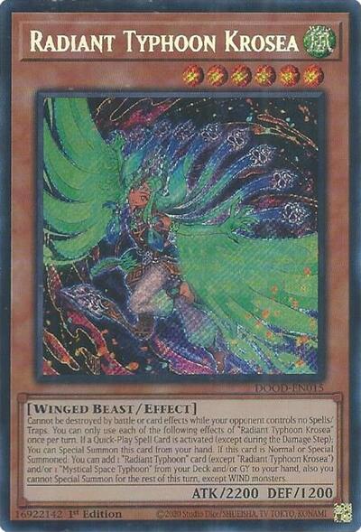 Radiant Typhoon Krosea (Secret Rare) [DOOD-EN015-SeR]