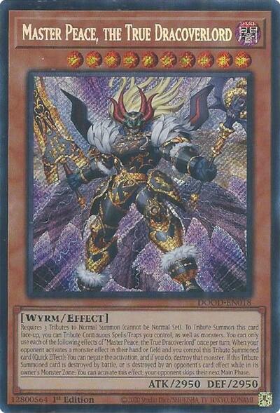 Master Peace, the True Dracoverlord (Secret Rare) [DOOD-EN018-SeR]