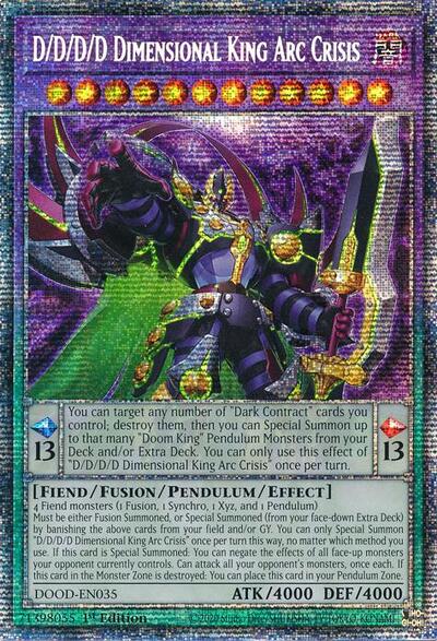 D/D/D/D Dimensional King Arc Crisis (Starlight Rare) [DOOD-EN035-StR]