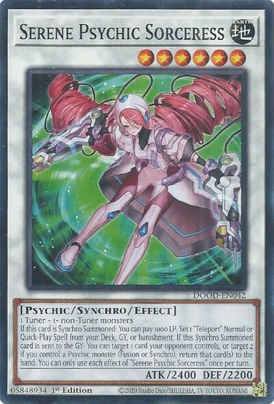 Serene Psychic Sorceress (Common) [DOOD-EN042-C]