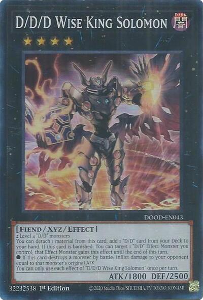 D/D/D Wise King Solomon (Super Rare) [DOOD-EN043-SuR]