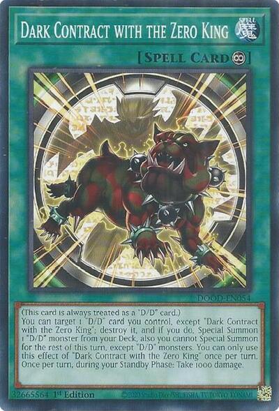 Dark Contract with the Zero King (Common) [DOOD-EN054-C]