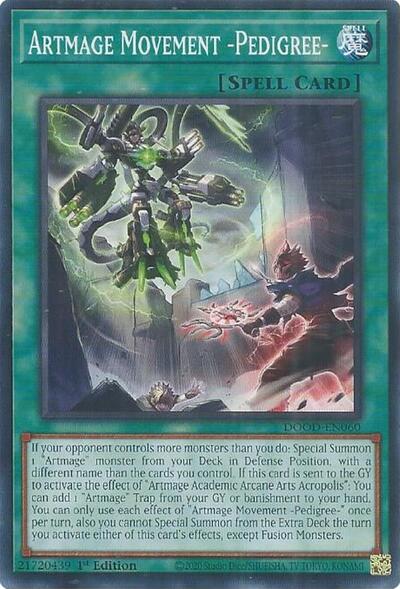 Artmage Movement -Pedigree- (Common) [DOOD-EN060-C]