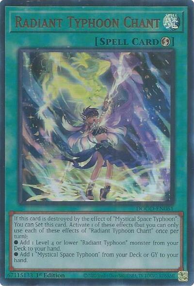 Radiant Typhoon Chant (Ultra Rare) [DOOD-EN061-UR]