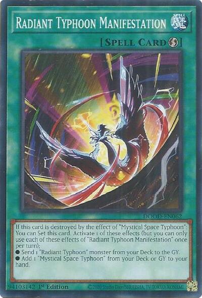 Radiant Typhoon Manifestation (Common) [DOOD-EN062-C]