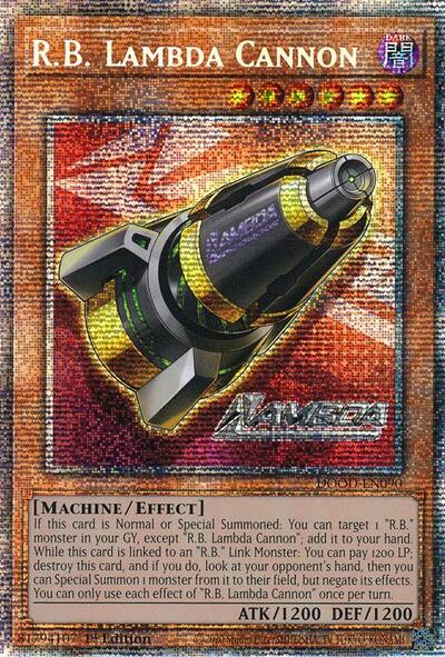 R.B. Lambda Cannon (Starlight Rare) [DOOD-EN090-StR]