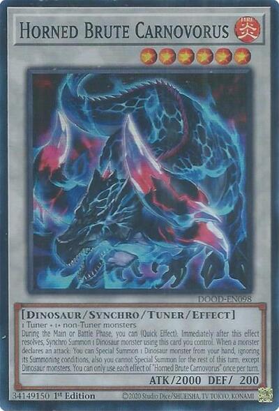 Horned Brute Carnovorus (Super Rare) [DOOD-EN098-SuR]