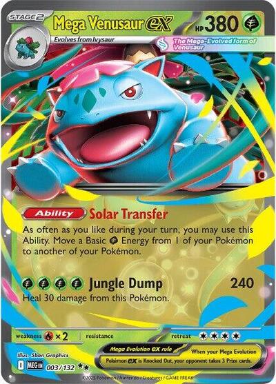 Mega Venusaur ex - 003/132 (Double Rare) [MEG-003-DR]