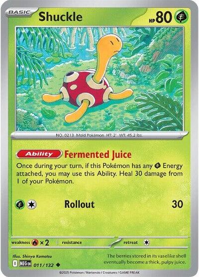 Shuckle - 011/132 (Uncommon) [MEG-011-U]