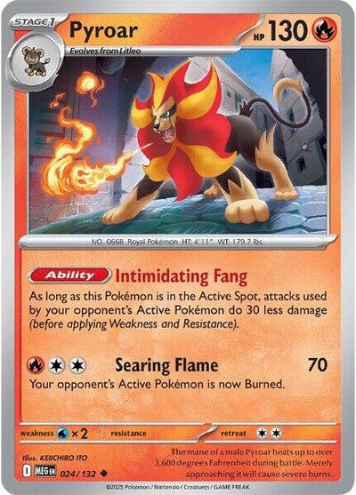 Pyroar - 024/132 (Uncommon) [MEG-024-U]