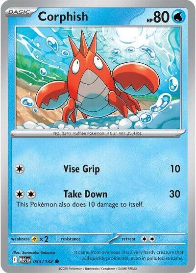 Corphish - 033/132 (Common) [MEG-033-C]