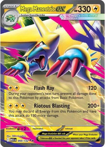 Mega Manectric ex - 050/132 (Double Rare) [MEG-050-DR]