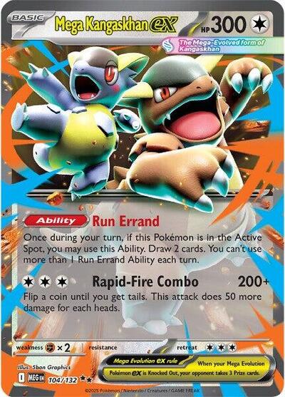 Mega Kangaskhan ex - 104/132 (Double Rare) [MEG-104-DR]
