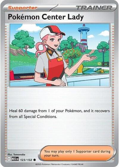 Pokemon Center Lady - 123/132 (Common) [MEG-123-C]